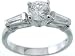 925 Sterling Silver 3 Stone CZ Ring
