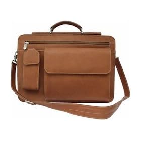 Buy Leather Portfolio Briefcase With Phone Pocket by Piel Leather