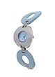 Geneva Platinum Women's Sky Blue Retro Circles Fashion Watch��