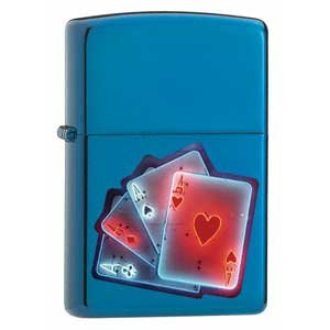 Zippo Sapphire, Smart Aces Lighter / ZI21095