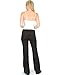 Lyss Loo Women's Fold-Over Palazzo Lounge Flare Pants