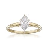 C. 1980 Vintage .77ct Diamond Solitaire Engagement Ring. Size 6.5