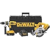 DEWALT DC2PAKSA Heavy Duty XRP 18-Volt Cordless 2-Tool Combo Kit, includes Hammer Drill and Circular Saw