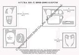 Acura RSX Dash Trim Kit 02-04 - 10 pieces - Toyota Birdseye Maple