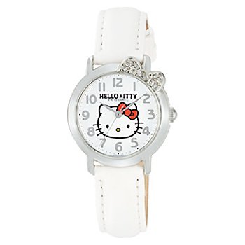 Hello Kitty Crystal Ribbon Watch (White)