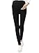 Simplicity Women's Cotton Knit MaternityStretch Leggings for Pregnant, 7397_Black,One Size