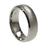 Titanium Ring Titanium Ring with combination of matte and shiny polish. Width: 7mm