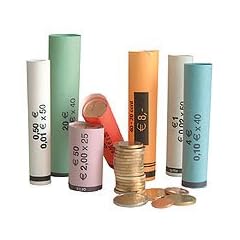 M�nzh�lsen vorgefertigt gerollt + gemischt von 1 Cent bis 2 Euro(80er Pack)