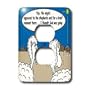 Rich Diesslins Funny Christmas Cartoons - Sheep Discuss Christmas - Light Switch Covers - 2 plug outlet cover
