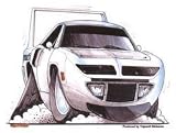 Superbird Roadrunner Drag Racing Car Sticker