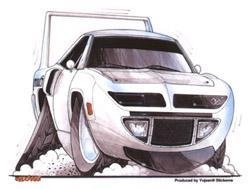 Superbird Roadrunner Drag Racing Car Sticker