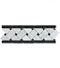 Carrara (Carrera) Honed 12" Basketweave Mosaic Border