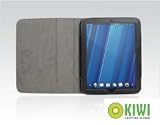 HP TouchPad Leather Folio Case with Stand – By Kiwi Cases (100% Top Grain Leather Cover)