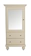 Offspring Violet 2 Drawer Mirrored Armiore, Linen