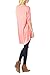 82 Days Women'S Rayon Span Plus To Regular High & Low Tunic with 3/4 Sleeves - Solid