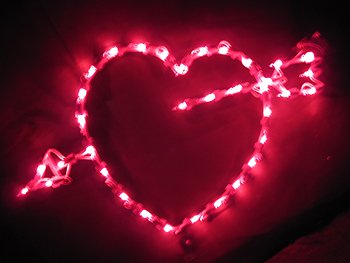 35 Light Single Side Heart with Arrow - 18