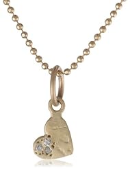 Page Sargisson Mini Heart Diamond Necklace, 15"