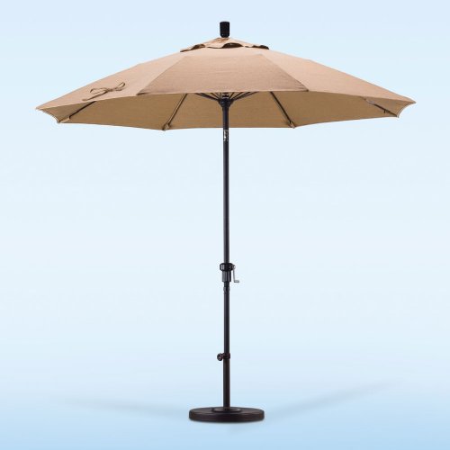Fiberglass Market Umbrella - Import Olefin - Push Tilt by California Umbrella