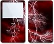 Lightening Red - Apple iPod video 30GB/ 60GB/ 80GB Skin Decals - Faceplate Stickers