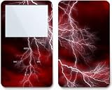 Lightening Red - Apple iPod video 30GB/ 60GB/ 80GB Skin Decals - Faceplate Stickers