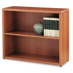 2 Shelf Bookcase - Medium Oak by United Stationers