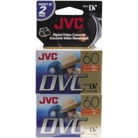Click here to buy JVC MDV60MEUH2 Mini Digital Video Cassette (60 min, 2 Pack) by JVC.