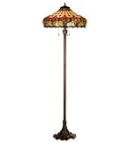 63.5H Colonial Tulip Floor Lamp