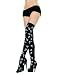 Black Skeleton Opaque Stockings