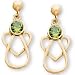 The Perfect 14K Yellow Gold With Me Always August Birthstone Angel Earrings - 14X7MM