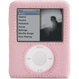 Electronics : Elan Form Hard Shell Leather Protective Case For Ipod Nano 3G Pink