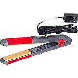CHI 1 &acute; Adjustable Turbo Digital Flat Style Iron by Farouk - Red / Black - B000F1LLBG