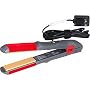CHI 1" Adjustable Turbo Digital Flat Style Iron by Farouk - Red/ Black