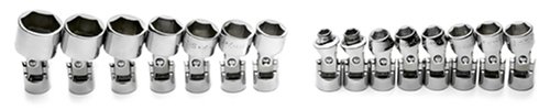 SK 3915 15 Piece 3/8-Inch Drive 6 Point 7-Millimeter to 24-Millimeter Flex Socket Set