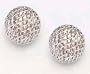 14kt White Gold Round Earrings- E3056