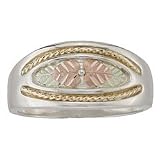 Black Hills Silver Mens Wedding Band from Coleman