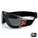 Sporting Goods : Bobster Action Eyewear Cruiser Goggle, Black Frame w/Flames, Anti-Fog Smoke Lens