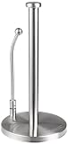 Polder 5066-75 Spring-load Arm Paper Towel Holder, Brushed Stainless Steel