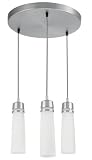 American Fluorescent ARPC313SNEC Aria Aluminum Die-Cast 3 Light Pendant, Round, Satin Nickel
