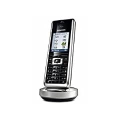 Siemens Gigaset SL56 Telefon-Mobilteil + Ladestation lackschwarz