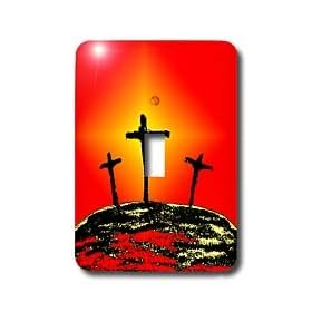 Rich Diesslins Funny Cartoon Gospel Cartoons - Calvary or Golgotha - Light Switch Covers - single toggle switch