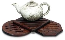 Mountain Woods 3 Piece Walnut Trivet Set