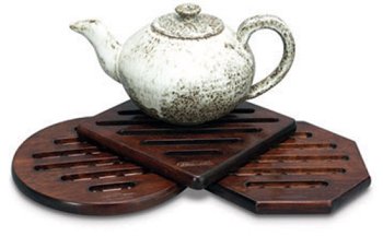 Mountain Woods 3 Piece Walnut Trivet Set