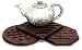 Mountain Woods 3 Piece Walnut Trivet Set