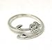 14k Flower CZ Bypass Adjustable Toe Ring