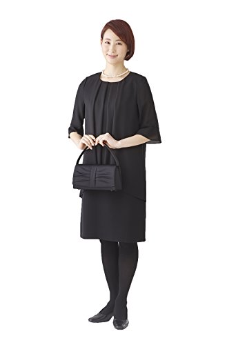 (モノワール) MONOIR 喪服 レディース 礼服 夏 夏用 大きいサイズ ブラックフォーマル ワンピース 02P22255
