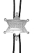 Sheriff Badge Bolo Tie ~ Silver-tone