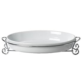 Alco Oval Casserole Dish with Serving Rack by 