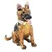 German Shepherd with Tongue Out Jeweled Trinket Box