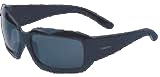 Angel Eyewear Black PEACE Womens Sunglasses with Smoke Polarized Lenses