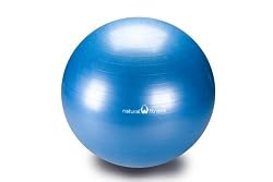 Natural Fitness Burst Resistant Exercise Ball - Ocean - 75cm